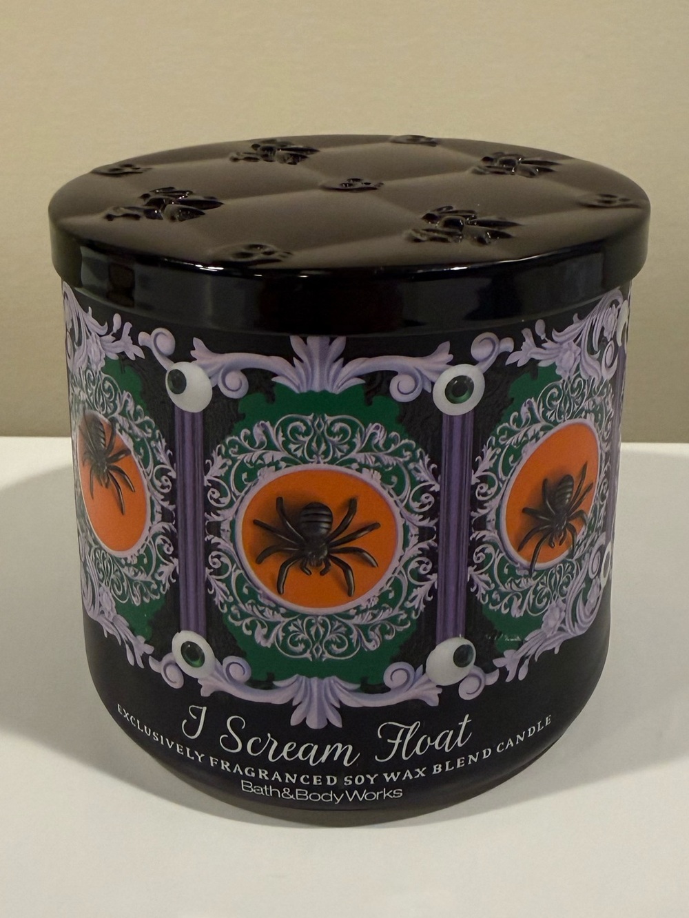 NEW bath and body works I scream float candle 3 wick Halloween candle
